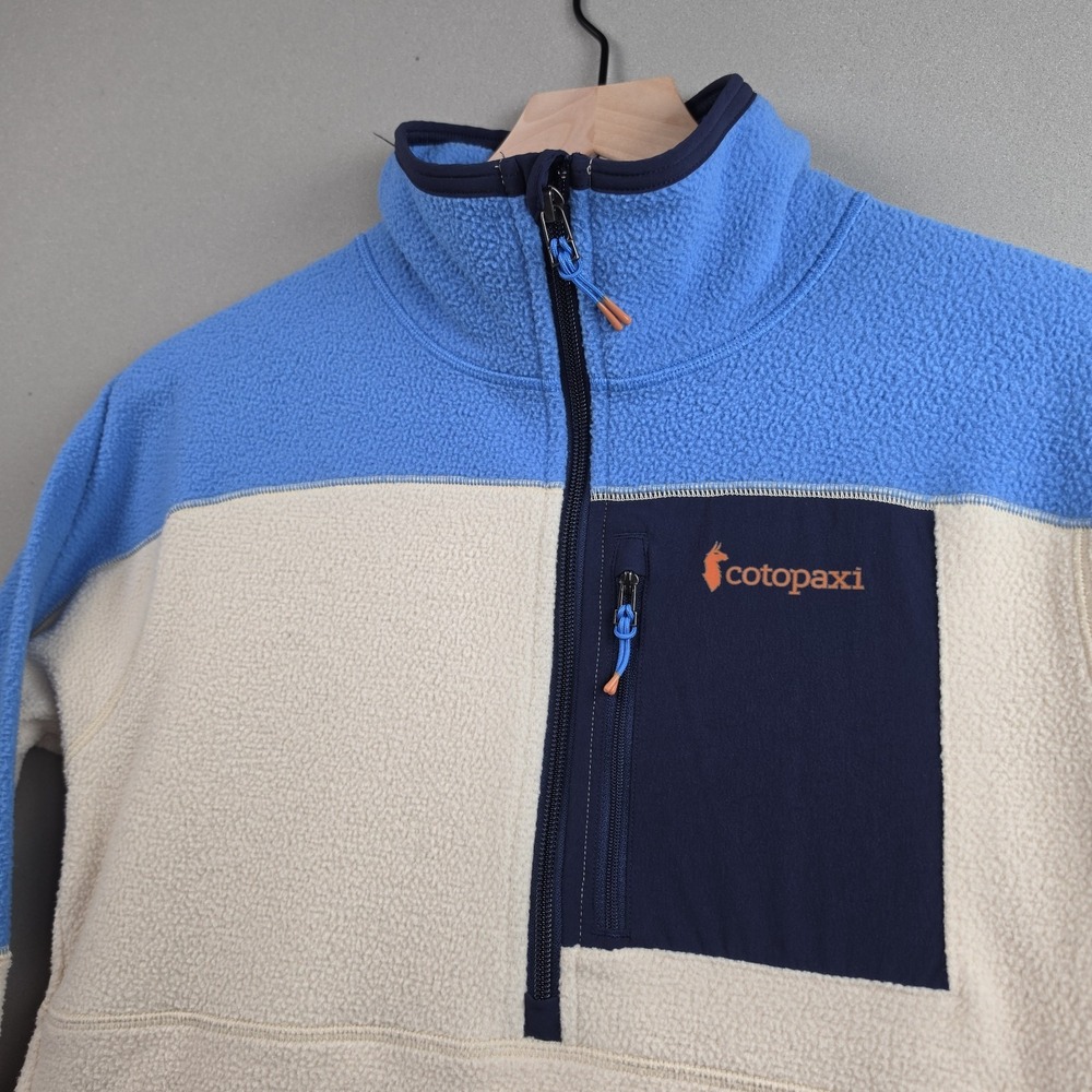 Cotopaxi Abrazo 1/2 Zip Fleece Pullover Womens XS Bone Deep Ocean Jacket Casual